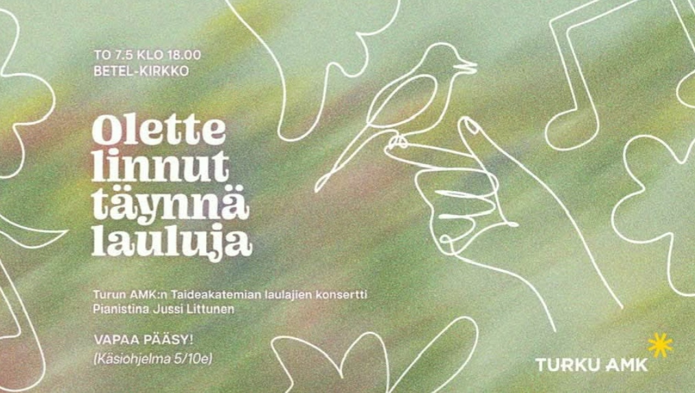 Olette linnut täynnä lauluja